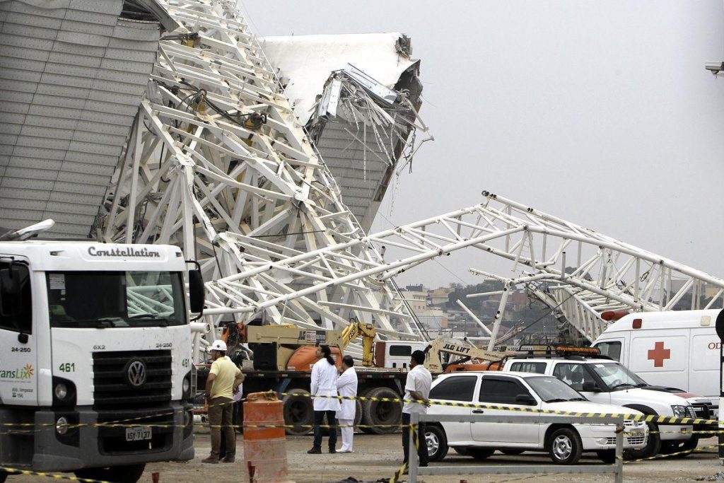 Crane Collapses At Itaquera World Cup Stadium In Brazil